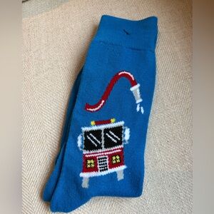🧦 Firefighter Socks 🚒🔥 Novelty Crew Socks Red Black Fun Gift
